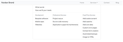 How to make a Mega Menu using Bootstrap 4 .